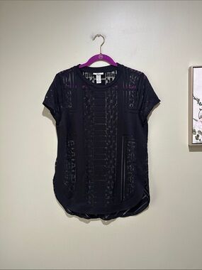 🌹Bar lll black sheer t shirt